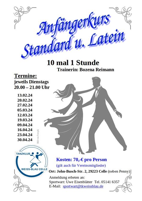 Standard & Latein Tanzkurse für Singles in Karlsruhe